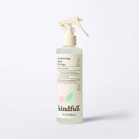 Deodorizing Dog Spray - 8 fl oz - Kindfull™ Kindfull Target, Dog Self Care, Things For Puppies, Puppy Stuff Accessories, Cute Dog Stuff, Dog Essentials Products, Dog Brushes, Dog Room Design, Pet Perfume