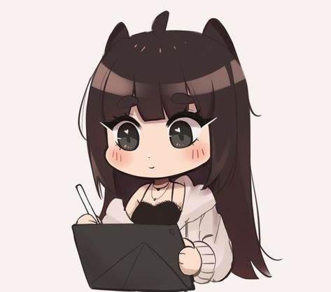 Chibi OC learning how to draw on my tablet ❤️ Person Drawing On Tablet Reference, Vtuber Drawing Tablet, Pngtuber Reference Pose, Chibi Vtuber Base, Chibi Pngtuber Base, Png Tuber Poses, Vtuber Props, Pngtuber Poses, Png Tuber Avatar Base