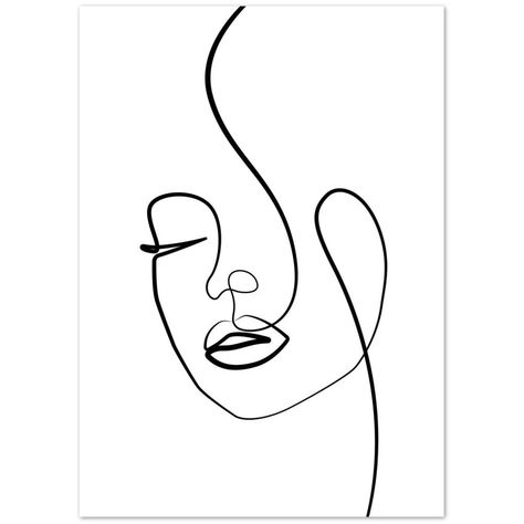 Minimalist Line Art Face | The Trendy Art Line Art Person, Simple One Line Drawings, Minimalist Line Art Face, Out Line Art, One Line Face Drawing, Line Faces, Minimalism Decor, Hypebeast Art, Minimalist Art Abstract