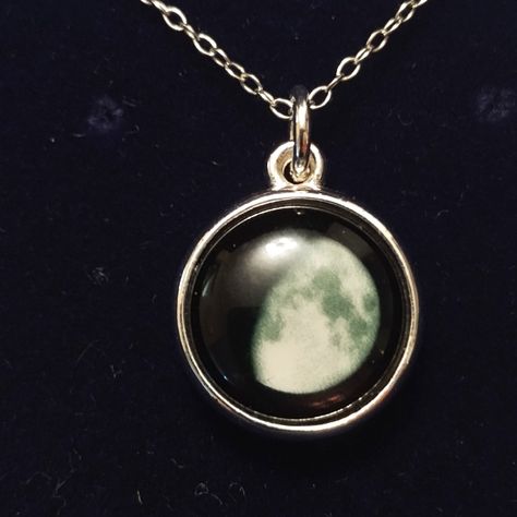 The Moon In The Waxing Glows In The Dark And Come With A Lighted Keychain...Find Out The Moon On Your Date And Commemorate It Silver Plated Pendant Box With Paper, Moonglow Necklace, Paper Work, Moon Glow, Moon Goddess, In The Dark, Glow In The Dark, Womens Jewelry Necklace, The Moon