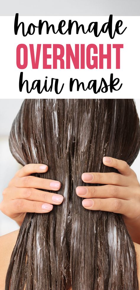 Overnight Hair Mask For Curly Hair, Hair Mask For Falling Out Hair, Anti Breakage Hair Mask Diy, Soft Shiny Hair Diy, Overnight Hair Mask For Growth, At Home Hair Mask For Damaged Hair, Soft Silky Hair Mask, Homemade Overnight Hair Mask, Diy Hair Mask Overnight