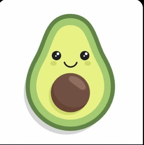 Çok tatlı avokado Avocado Vector, Cute Avocado, A Smile, Png Images, Avocado, Vector Images, Illustrator, Kawaii