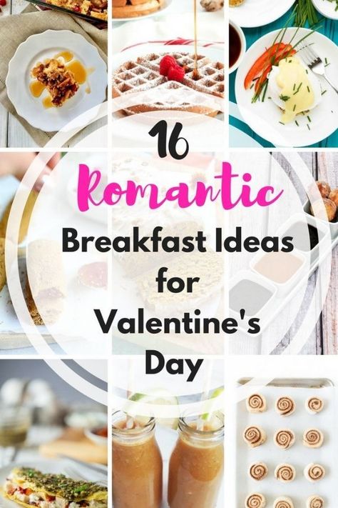 We love these 16 romantic Valentine's Day breakfast ideas - perfect for HIM or HER. Surprise the one you love with a romantic breakfast in bed for Valentine's Day! Romantic Breakfast Ideas, French Entrees, Entrees Dinner, French Breakfast Recipes, Anniversary Breakfast, Gourmet Brunch, Easy Irish Recipes, Romantic Brunch, Breakfast Casserole With Biscuits