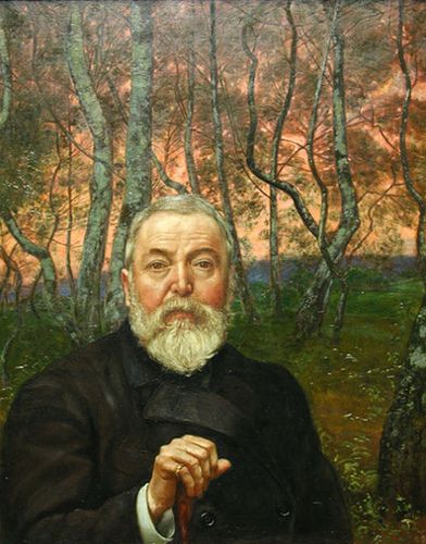 Hans Thoma, Self-Portrait in a Birch Grove, 1899. Stadel Museum, Frankfurt by renzodionigi, via Flickr Hans Thoma, Paula Modersohn Becker, Birch Grove, George Grosz, Google Art Project, Max Ernst, Pre Raphaelite, Art Google, Self Portrait