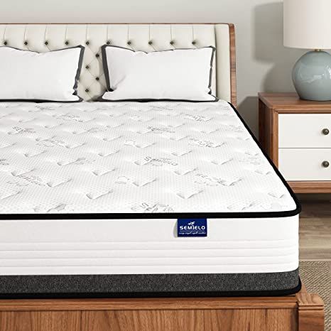 SEMIELO Queen Size Mattress 10 Inch, Hybrid Mattress Medium Firm with Memory Foam & Individually Wrapped Coils, Bed Mattress in a Box, CertiPUR-US Certified, Pressure Relieving & Cool Sleep Queen Size Mattress, Queen Memory Foam Mattress, Cheap Mattress, Full Size Mattress, Full Mattress, Twin Mattress Size, Mattress In A Box, Queen Mattress Size, Mattress Dimensions