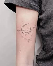 Zodiac Signs Tattoos Capricorn, Capricorn And Taurus Tattoo Combined, Minimalist Capricorn Tattoo, Capricorn Moon Tattoo, Capricorn Tattoo Constellation, Capricorn Astrology Tattoo, Capricorn Star Constellation Tattoo, Capricorn Tattoo Ideas For Women, Capricorn Minimalist Tattoo