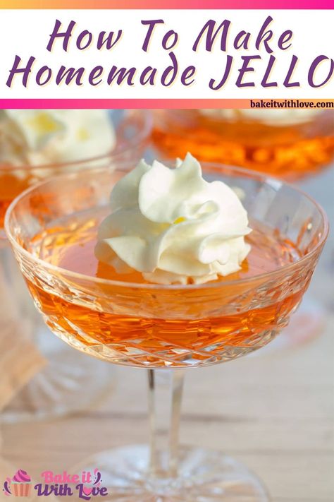 Text Header, How To Make Gelatin, Homemade Jello, Peach Jello, How To Make Jello, Jello Gelatin, Fruity Dessert, Jello Dessert, Dessert From Scratch