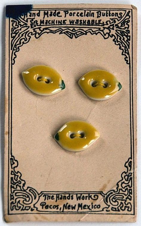 Hand Made Ceramic Buttons on Card – The Hands Work – Lemons | #1917441656 Hand Painted Buttons, Ceramic Broches, Clay Buttons, Ceramic Buttons, Air Dry Clay Buttons, Ceramic Pins Brooch, Porcelain Buttons, Ceramic Buttons Handmade, October Fashion