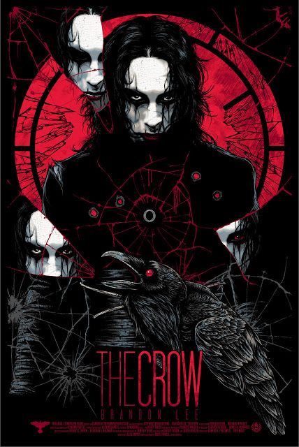 'The Crow' by Rhys Cooper The Crow Movie, Crow Movie, Crow Tattoo, Creation Photo, Best Movie Posters, Crow Art, Dark Artwork, Famous Monsters, Pop Culture Art