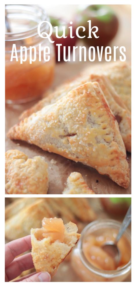 Homemade Puff Pastry Dough, Homemade Pastry Dough, Turnover Dough, Apple Turnovers With Puff Pastry, Easy Glaze Recipe, Canned Apple Pie, Ensaymada Recipe, Apple Turnover Recipe, Homemade Puff Pastry