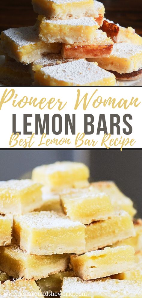 Pioneer Woman Lemon Bars, Lemon Bars Pioneer Woman, Ina Garten Lemon Bars, Lemon Bar Recipe, Best Lemon Bars, Lemon Bars Easy, Lemon Bar, Lemon Bars Recipe, Lemon Dessert Recipes