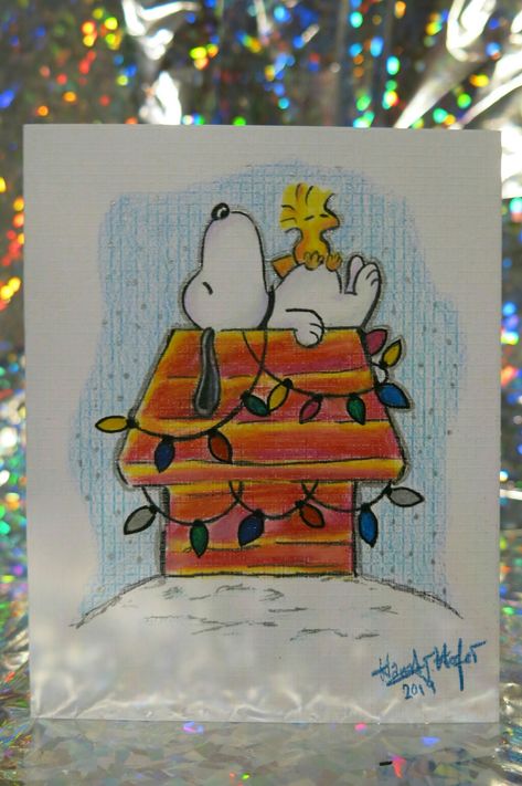 Cristhmas Card Ideas Drawing, Snoopy Drawing Christmas, Merry Christmas Card Drawing, Christmas Card Ideas Grinch, Christmas Drawing Ideas Color Pencil, Drawing Cristhmas, Christmas Things To Draw Ideas, Drawing Inspo Christmas, Sketch Book Christmas