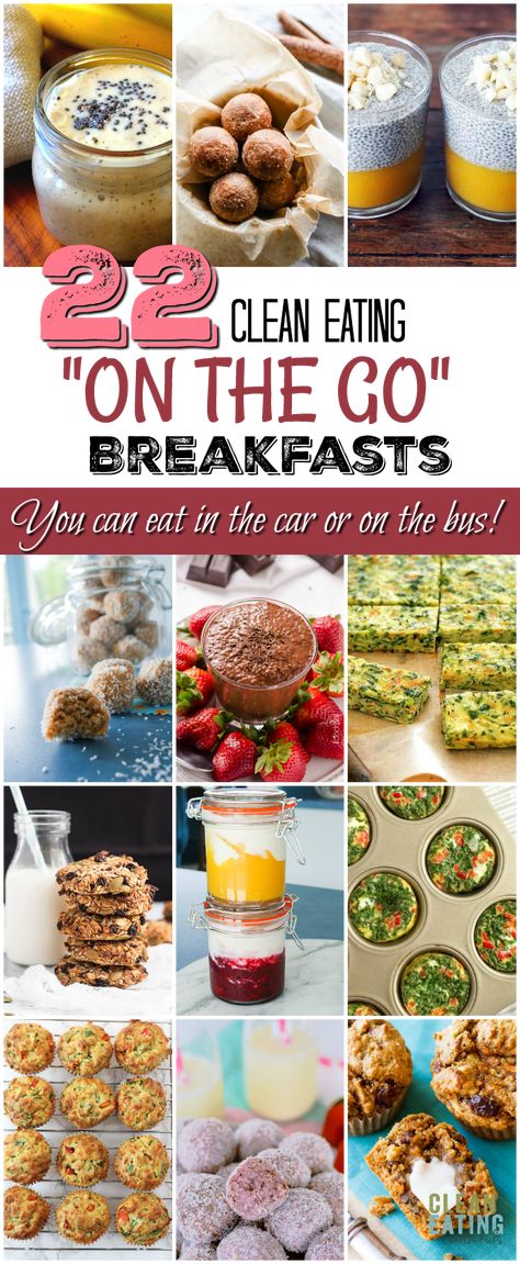 Simple Clean Breakfast Ideas, Teacher Recipes, Car Breakfast, Breakfast Kids, Morning Recipes, Eating On The Go, Clean Eating Kids, Clean Breakfast, Eating Breakfast