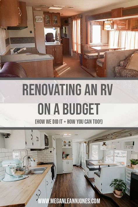 Rv Decor Ideas, Motorhome Remodel, Camper Renovations, Rv Remodel Ideas, Rv Inspiration, Rv Redo, Rv Interior Remodel, Camper Diy, Full Time Rv Living