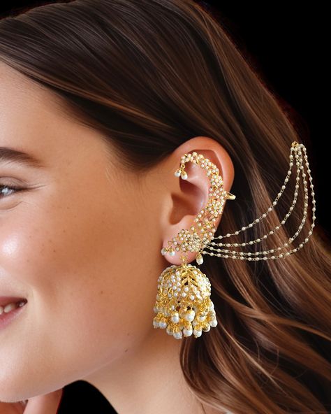 Rhinestone ear cuff