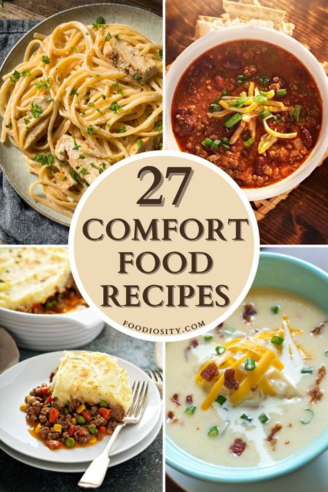 Warm your soul and satisfy your cravings with these 27 comfort food recipes. Dive into dishes that bring a touch of home-cooked nostalgia with every bite. Click to explore the full list! #ComfortFoodRecipes Nostalgia Food, Cozy Dinners, Simple Family Meals, Budget Family Meals, Cheap Easy Meals, Copykat Recipes, Favorite Recipes Dinner, Comfort Food Recipes, Easy Comfort Food