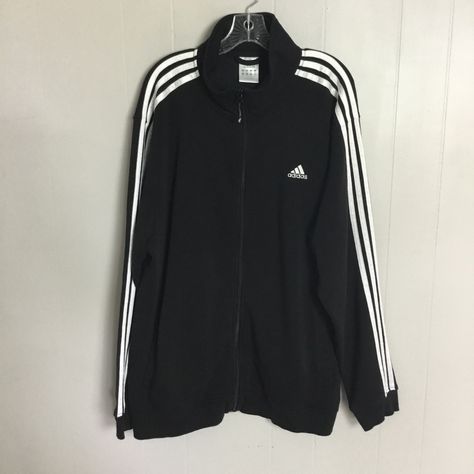 Adidas Mens Zip Up Jacket Size 2xl Black New Without Tags But Has The Plastic Piece On The Zipper True To Size 2 Side Pockets Please Let Me Know If You Have Any Questions Gg Adidas Zip Up Outfit, Adidas Activewear, Jogging Track, Black Tracksuit, Adidas Sweats, Adidas Tracksuit, Tracksuit Jacket, Future Outfit, Adidas Mens