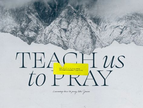 Teach Us To Pray Sermon Series by José R. Jiménez on Dribbble Sermon Series Graphics, Sermon Graphics, Pre Roll, Christian Graphic Design, Church Media Design, Faith Church, Church Graphics, Sermon Series, Church Graphic Design