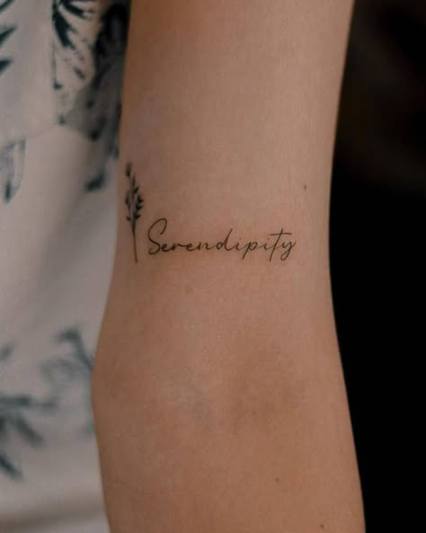 Serendipity Tattoo, Community Tattoo, Script Tattoos, International Tattoo, Earthy Tattoos, Bts Tattoos, Writing Tattoos, Tasteful Tattoos, Text Tattoo