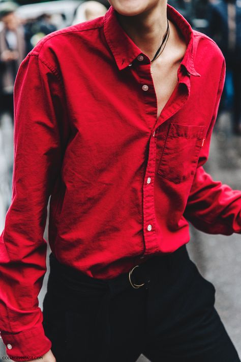 Undershirt Outfit, Red Shirt Outfits, Red Jacket Outfit, Red Shirt Men, Red And Black Outfits, Black Outfit Men, Shirt Outfit Men, Vintage Shirt Dress, Coloring Images