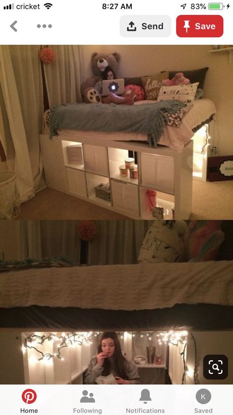 Ikea Loft Bed, Kid Bedrooms, Beds For Small Rooms, Diy Loft Bed, Makeover Bedroom, Bed Tent, Bohemian House, Room Redesign, Small Room Design