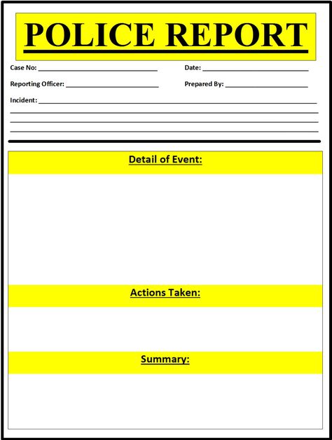 Free Police Report Template – Free Report Templates Police Report Template, Powerpoint Poster Template, Resume Objective Statement, Daily Report, Writing Template, Wedding Card Frames, Incident Report, Awards Certificates Template, Annual Report Design