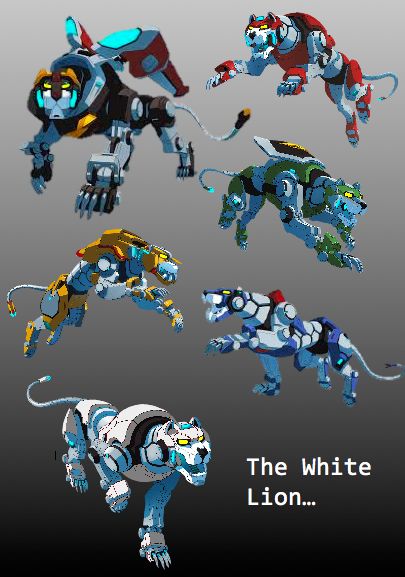 Moar Lions (Voltron) Voltron Lion Oc, Voltron Lions Robots, Voltron Oc White Lion, Voltron Lions As Humans, Voltron Lions Fanart, Voltron White Lion, White Lion Voltron, Voltron Shifting, Voltron Robot