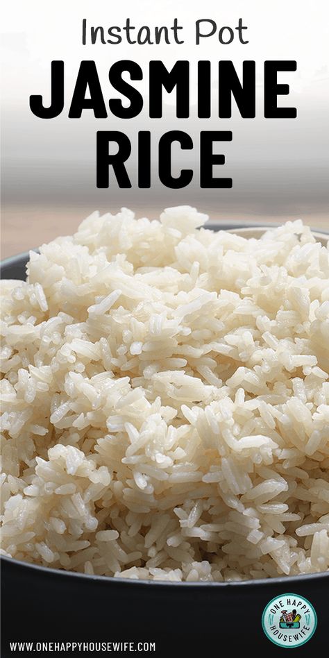 Make perfect Instant Pot Jasmine Rice every single time. An easy and quick side dish that will pair well with any meal. #instantpot #jasmine #rice #recipe #easy via @onehappyhousewife Instant Pot Jasmine Rice, Perfect Jasmine Rice, Fluffy Jasmine Rice, Jasmine Rice Recipe, Jasmine Rice Recipes, Quick Side Dish, Heritage Recipes, Food Tutorials, Cooking Jasmine Rice