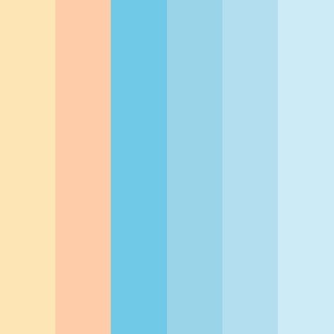 Baby Blue Color Palette, Light Blue Palette, Light Blue Color Palette, Blue Color Pallet, Blue Pallets, Pastel Blue Color, Sunrise Colors, Blue Color Combinations, Colour Pallets