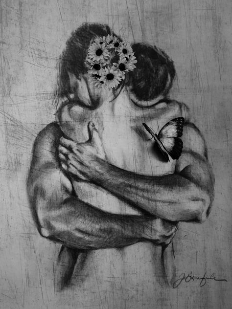 Man And Woman Hugging Painting, Pencil Art Drawings Love Couple, Hug Painting Couple, Sketches Of Couples In Bed, Helping Others Drawing, Love Artwork Romantic Sketch, Man Hugging Woman From Behind, Sketches Of Love Passion, Sketches Of Love Couples