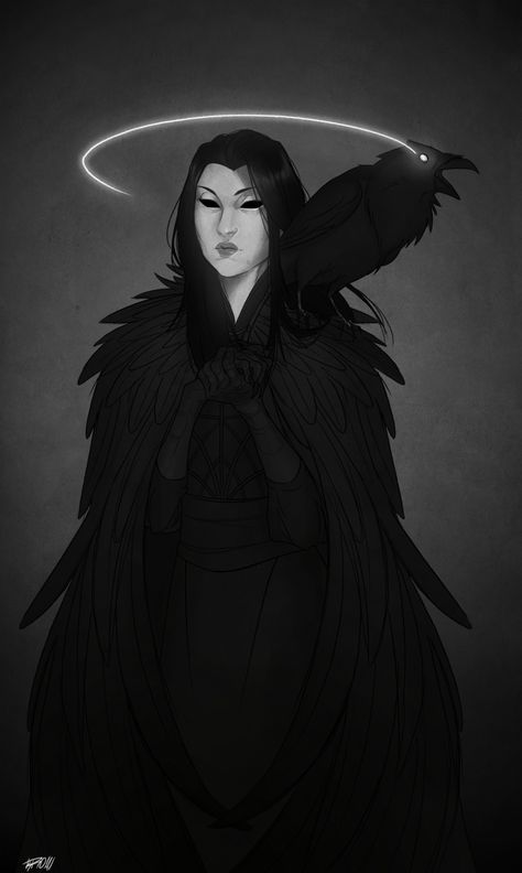 Raven Queen Dnd, Raven Queen, Vox Machina, Critical Role Fan Art, Dungeons And Dragons Characters, Beautiful Dark Art, Fantasy Inspiration, Critical Role, Dnd Characters