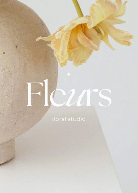 One Word Logo Design, Flowershop Logo Ideas, Flowers Shop Logo Design, Logo Flowers Design, Minimal Flower Logo, Fresh Branding Design, Wedding Logos Design, Logo Design Flower Shop, Flower Shop Graphic Design