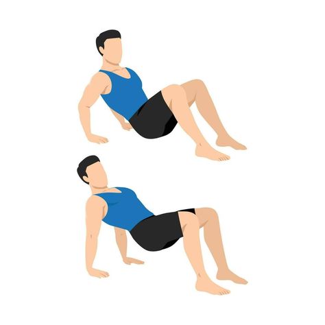 Man doing floor tricep dips exercise. Dips Exercise, Triceps Dips, Tricep Dips, Search Video, Wedding People, Cityscape Photos, Logo Banners, Heart With Arrow, Landscape Photos