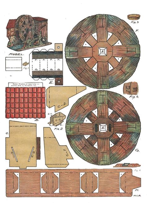 Paper Model Architecture, Paper Models House, Origami Sheets, Paper House Template, Dnd Crafts, Paper Architecture, Papercraft Printable, Tabletop Rpg Maps, Arches Paper