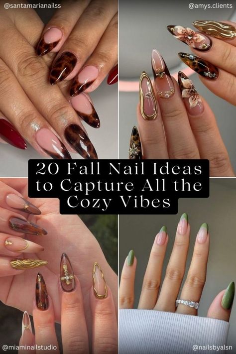 20 Fall Nail Ideas to Capture All the Cozy Vibes - Black Fashion Fall Gel Nails Black, Gel Nails Black Women, Gel Nails Black, Nails Black Women, Colored French Tips, Fall Nail Ideas, Latest Nail Designs, Simple Fall Nails, Fall Gel Nails