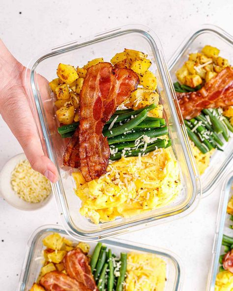 Veggie Breakfast Meal Prep, Nurse Breakfast Ideas, Clean Food Crush Breakfast Recipes, Breakfast Meal Prep With Eggs, Clean Food Meal Prep, Clean Food Crush Meal Prep, Turkey Bacon Meal Prep, Fall Breakfast Meal Prep, Clean Food Crush Recipes Breakfast Meals