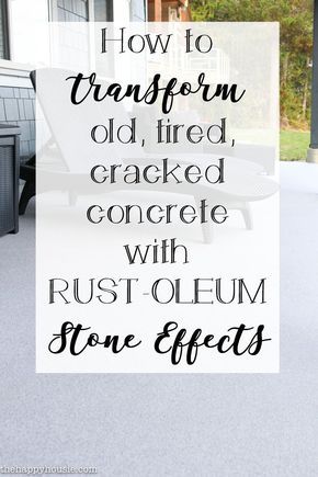 How to Transform an Old, Tired, Cracked Concrete Patio | The Happy Housie #exterior #patioupdate #repairconcrete #partioideas #DIYpatio Concrete Front Porch, Diy Concrete Patio, Cracked Concrete, Concrete Patio Makeover, Porch Paint, Cement Patio, Concrete Patios, Painted Patio, Porch Makeover