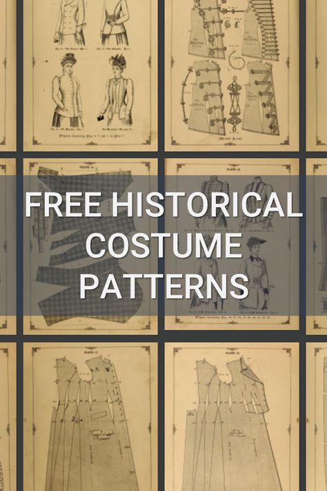 Molde, Patchwork, Free Victorian Patterns, Historical Patterns Free, Steampunk Patterns Sewing, Historical Sewing Patterns Free, Medieval Sewing Patterns Free, Simple Sewing Patterns Free, Victorian Sewing Patterns