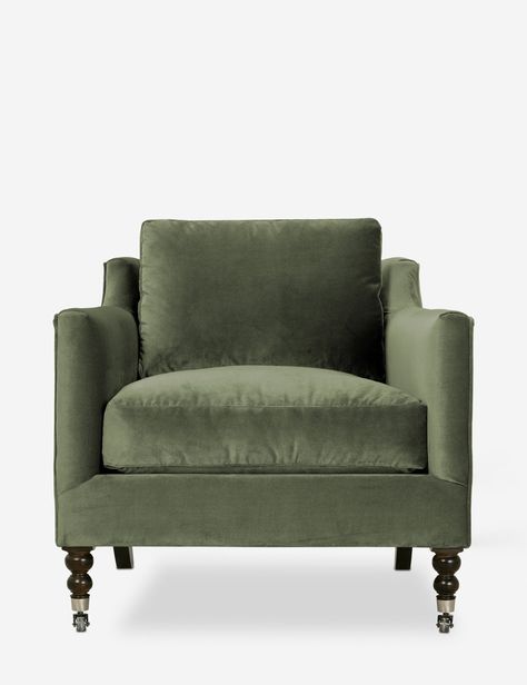 Green Occasional Chair, Velvet Accent Chairs For Living Room, Green Arm Chair Living Room, Green Velvet Chairs Living Room, Sage Accent Chair, Olive Green Chair Living Room, Library Chairs Reading Room, Club Chair Seating Area, Green Velvet Chair Living Room