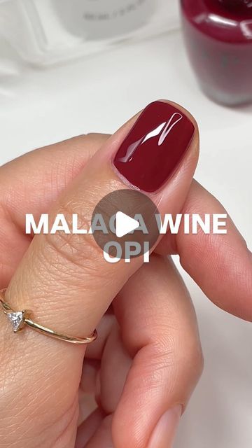 Crystal • Nail polish | Nail care on Instagram: "Fall nails are my love language 🍷  Do you have this one? She’s an icon 🥰  Wearing @opi Malaga Wine 💅 Rings from @honeycat   Nail color and rings are linked in my Amazon storefront 🛍️   #fallnails #fallstyle #fallaesthetic" Opi Malaga Wine, Malaga Wine, Wine Ring, My Love Language, Love Language, Amazon Storefront, Crystal Nails, Opi Nails, Nail Color