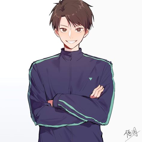 Brown Hair Anime Boy, Brown Hair Anime, Male Manga, Anime Brown Hair, Brown Hair Boy, Anime Uniform, Sky Anime, Anime Guy, Hair Anime