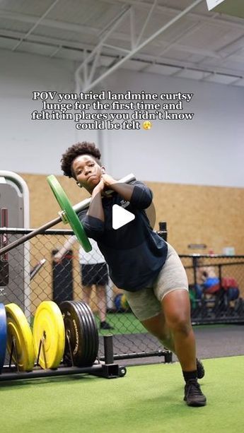 Angelique Azuka on Instagram: "So I tried landmine curtsy lunges today and let’s just say am disappointed that it took me so long to try them 😮‍💨   #gym #explore #landmineworkout #landmineexercises #landmineworkouts #landminetraining #gymworkoutsforwomen #exerciseoftheday #liftingweights #reels #workoutreels   Have you tried them before?" Curtsy Lunges, Simple Workout, Land Mine, Gym Workouts Women, Buttocks Workout, Glutes Workout, Have You Tried, Easy Workouts, You Tried