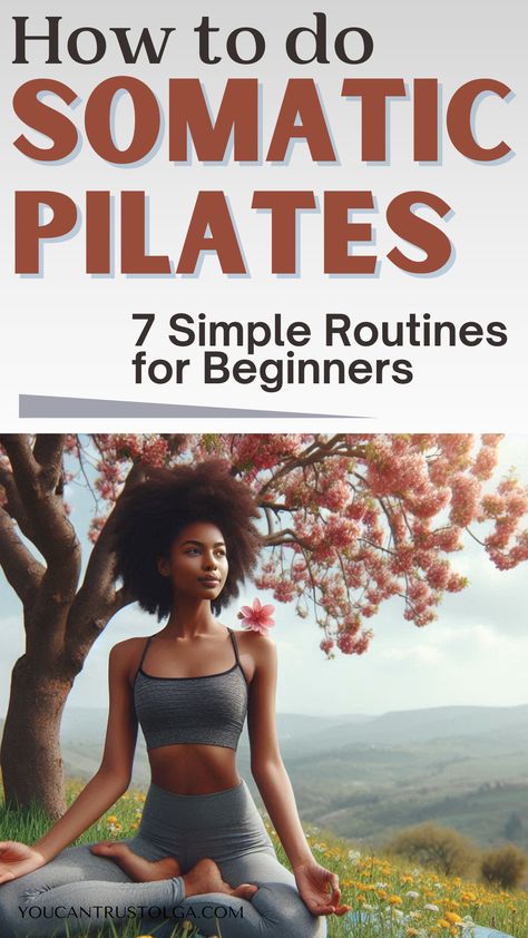 7 Somatic Pilates Exercises for Beginners - it is time to let those pent-up emotions go from your body. Learn how to reconnect your mind and body through somatic movements and somatic pilates. grounding exercises | free somatic exercises for beginners | somatic therapy | healthy body | healthy mind | emotional health | mental health | somatic healing | somatic breathe-work | mindfulness activities | somatic pilates workout plan | therapeutic pilates Somatic Pilates Plan, Slow Workout Plan, Somatic Yoga For Beginners Free, Somatic Workout Challenge, Somatic Pilates Exercises, Somatic Yoga For Belly, Yoga Pilates Aesthetic, Somatic Exercises For Emotional Release, Free Somatic Exercise Plan