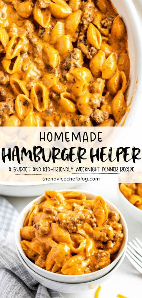 Essen, Hamburger Helper Recipe, Ground Beef Pasta Recipes, Beef Pasta Recipes, Hamburger Helper Recipes, Ground Beef Pasta, Sustainable Eating, Homemade Hamburger, Fast Dinner Recipes