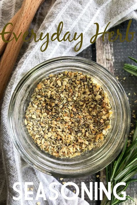 Everyday Herb Seasoning - Mother Thyme Season Mixes, Thyme Seasoning, Herb Blends, Mother Thyme, Flavored Butters, Homemade Taco Seasoning Mix, Homemade Spice Mix, Beef Ground, Homemade Mixes