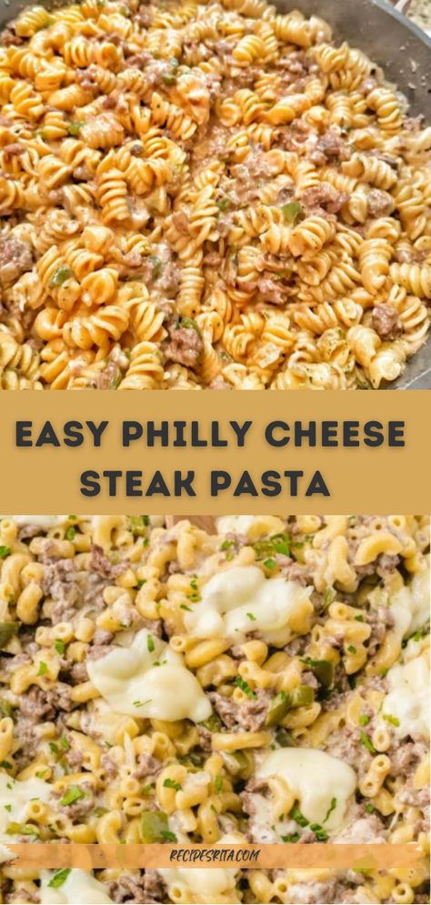 Satisfy your cravings with this easy and hearty Philly Cheesesteak Pasta recipe! Combining tender steak, sautéed bell peppers, onions, and melted cheese in a creamy pasta sauce, it’s the perfect comfort meal. Quick and packed with flavor, this easy-to-make dish is sure to become a family favorite for weeknight dinners! Easy Philly Cheese Steak, Philly Cheese Steak Pasta, Steak Alfredo Pasta, Cheese Steak Pasta, Steak Alfredo, Philly Cheesesteak Pasta, Cheesesteak Pasta, Philly Steak, Steak Pasta