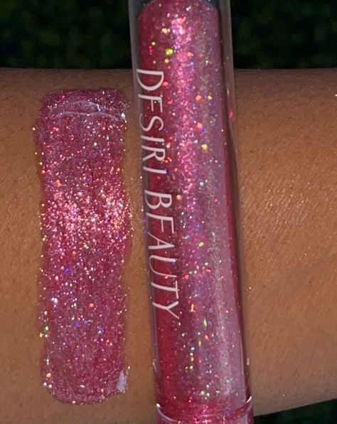 A statement, high-shine, holographic, Multichrome lip gloss. It. This holographic gloss will shine with or without illumination. A Perfect gift for graduation, birthdays, Anniversary, weddings, Christmas gift, Gift for her. NET WT: 3.2g * Smooth velvety texture  * Long wear * Glossy finish * Unscented * Cruelty Free Vegan Formula Processing: 1 business day Pink Lipgloss, Lip Gloss Homemade, Gift For Graduation, Diy Lip Gloss, Lipgloss Lips, Sephora Skin Care, Glitter Lip Gloss, Lip Cosmetics, Pink Lip Gloss