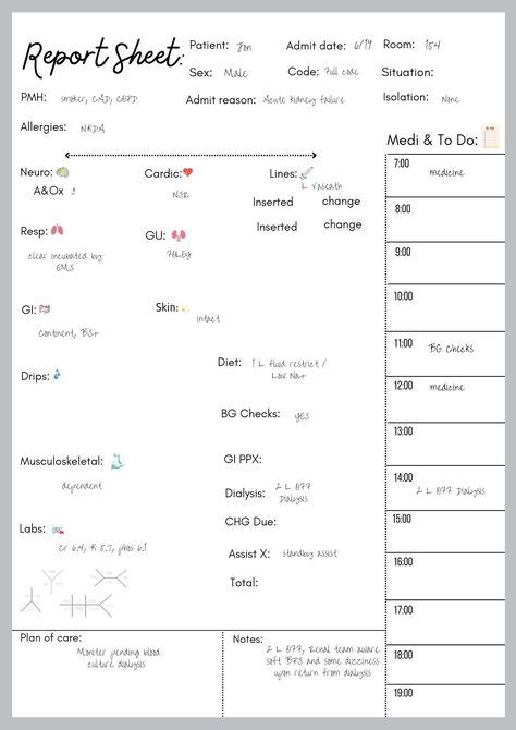 Nurse report sheet studentplannertemplate #yearplanner #plannerpageideas #fitnessplanner🚩 Nurse Charting Template, Nurse Sheet Templates, Giving Report Nursing, Ed Nurse Report Sheet, Nursing Shift Organization Sheet, Nurse Cheat Sheets Printable, Nurse Assessment Sheet Templates, Med Surg Nursing Report Sheet, Patient Education Nursing