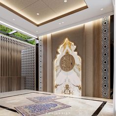 Masjid Ceiling Design, Islamic Modern Interior Design, Interior Mosque Design, Gmj Interior Design, Mosque Interior Design Modern, Mosque Design Interior, Muslim House Interior Design, Mihrab Design Modern, Islamic House Design