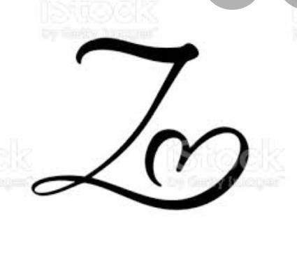 N Z Letter Love, Letter Z Tattoo Design, Cursive Z Tattoo, Z Tattoo Letter Design, Letter Z Tattoo, Cursive Z, Zee Tattoo, Z Words, Fancy Cursive